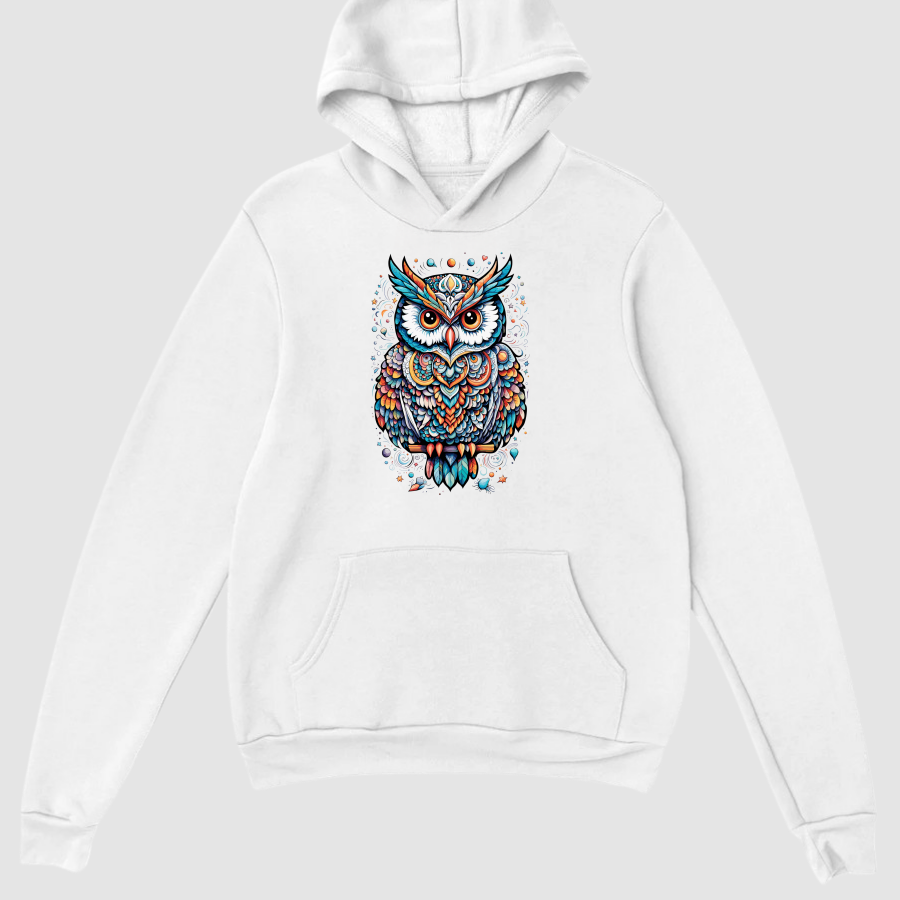 Hoodie Basic Erkek Beyaz