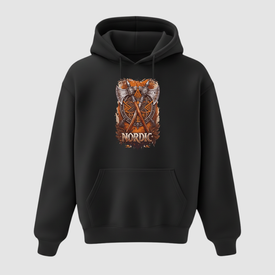 Hoodie Oversize Premium Erkek Siyah