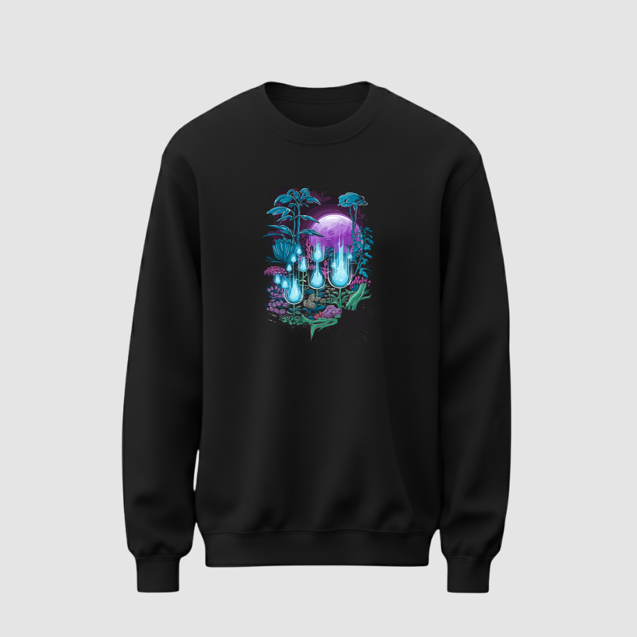 Sweatshirt Basic Kadın Siyah