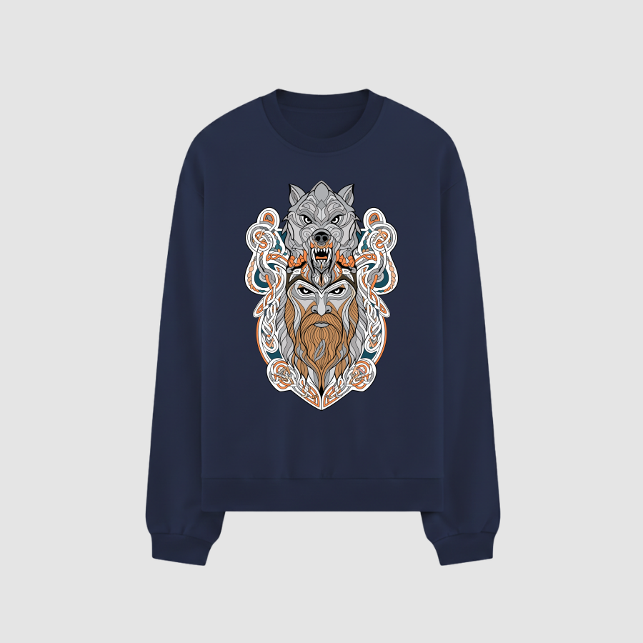 Sweatshirt Oversize Premium Erkek Lacivert