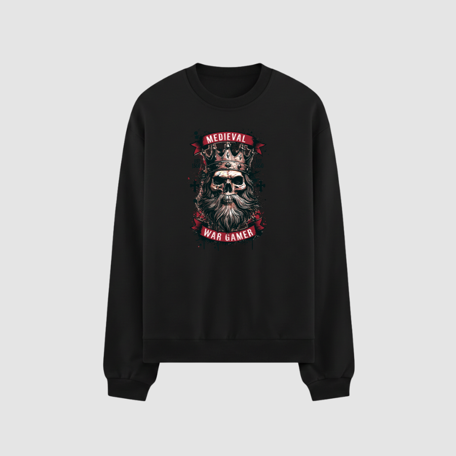 Sweatshirt Oversize Premium Kadın Siyah